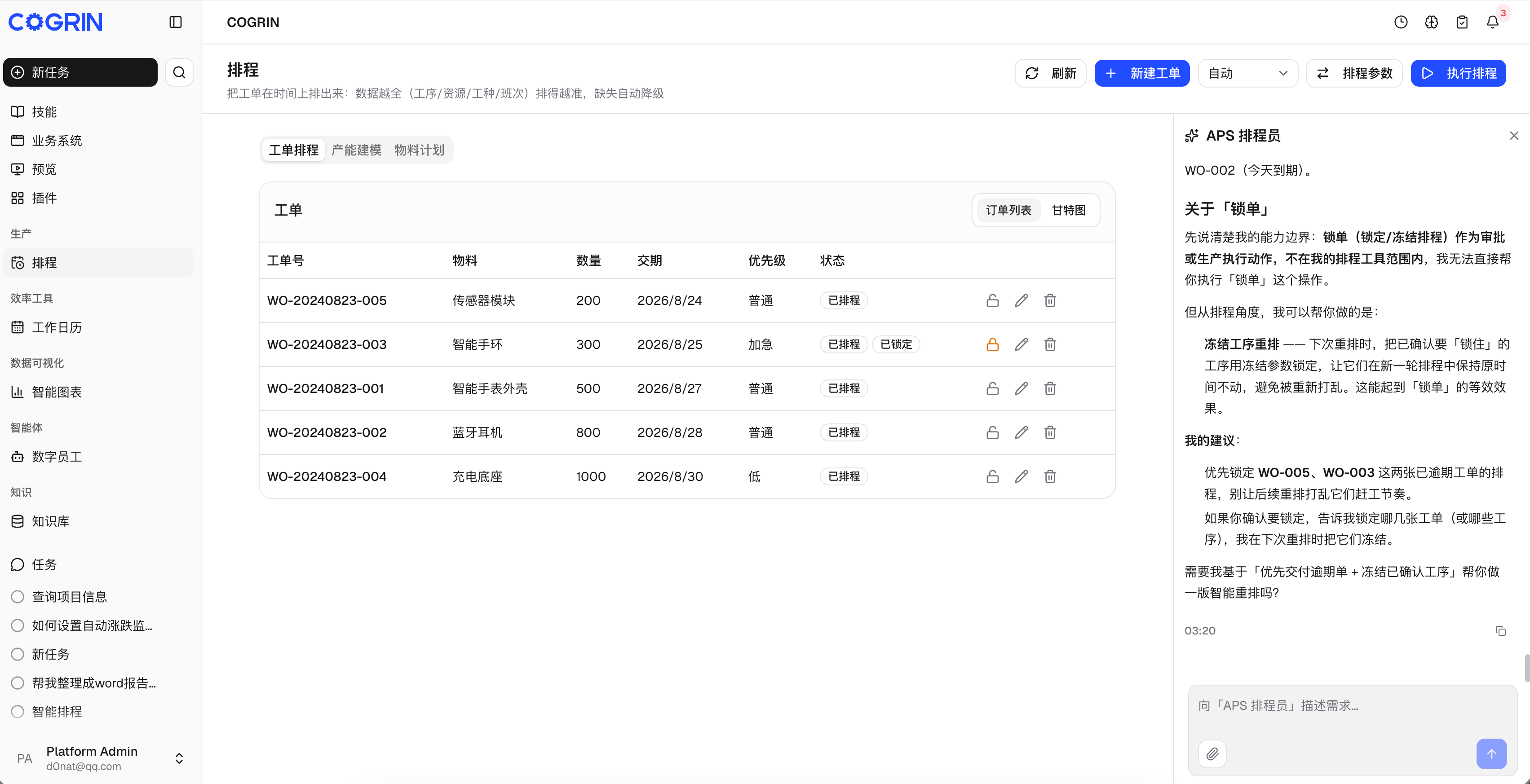AI 智能排产-资源负载